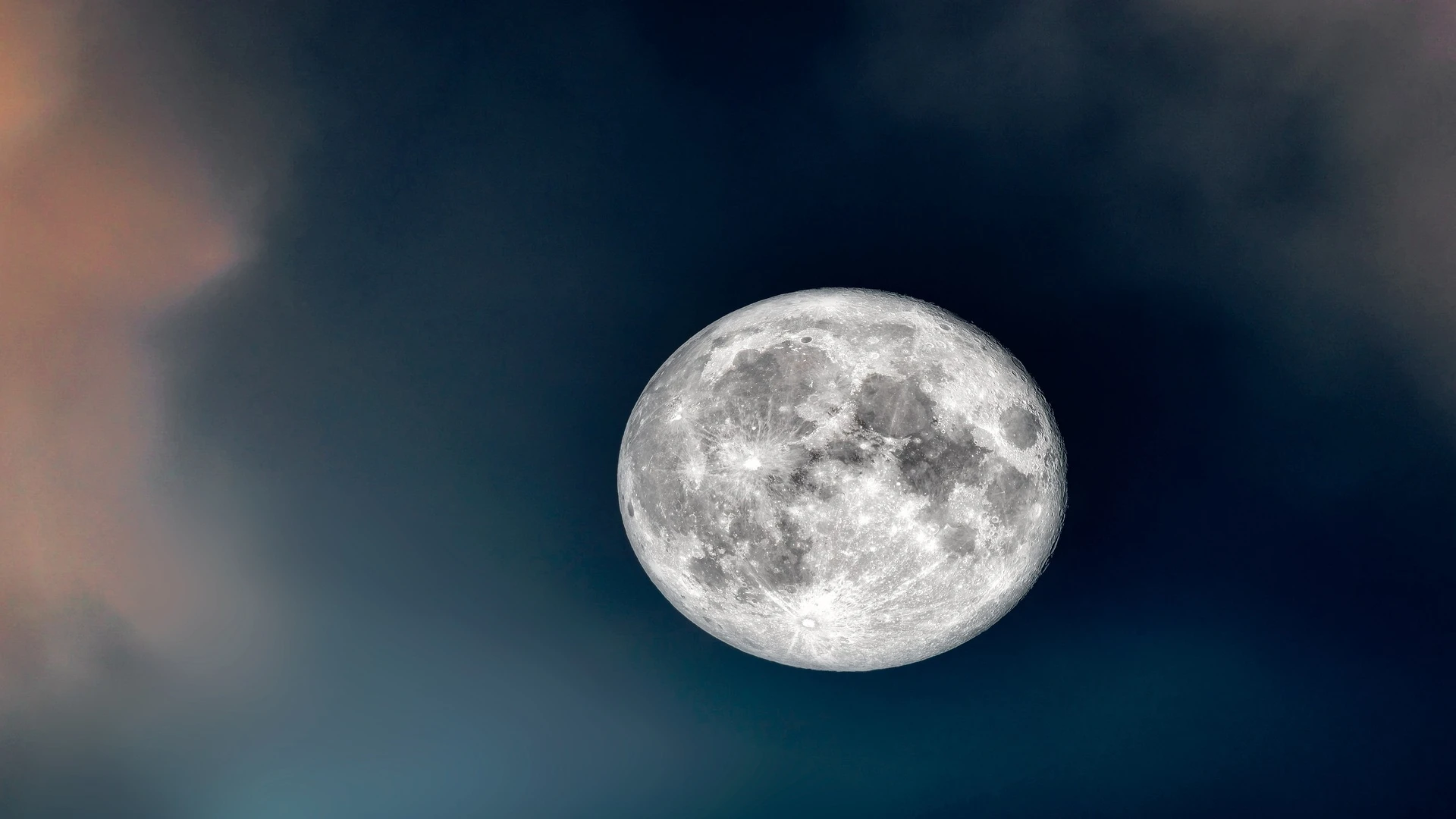 Vista de la luna llena